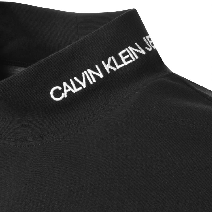 Alternative Image for ProductCalvin Klein Jeans Logo Long Sleeve T Shirt Black3